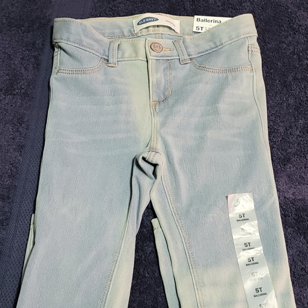 Old Navy Girls Ballerina Blue Jeans Size 5T